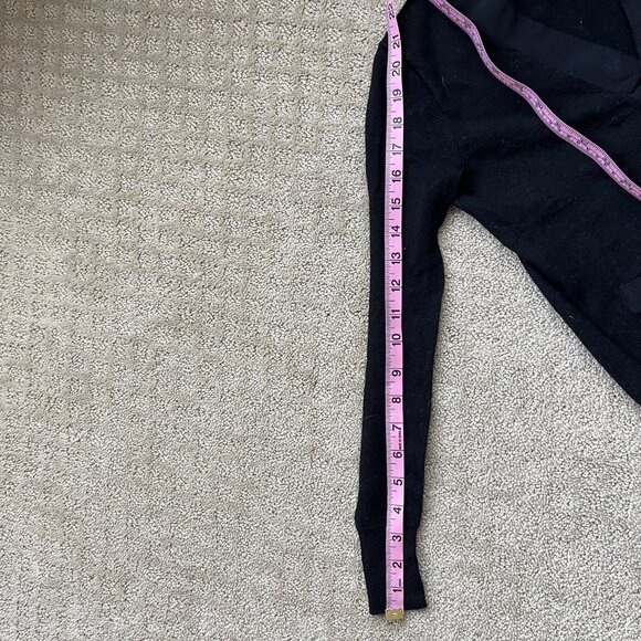 J. Crew Cardigan Black V Neck Pockets Merino Wool Tight Knit Ribbon Trim Size XS - Picture 10 of 10